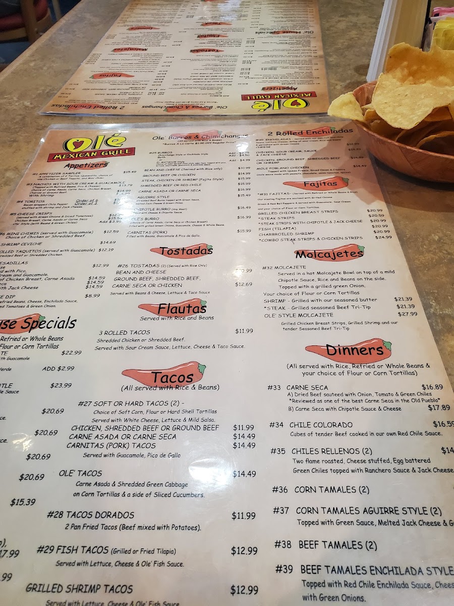 Ole' Mexican Grill Menu - Image 2