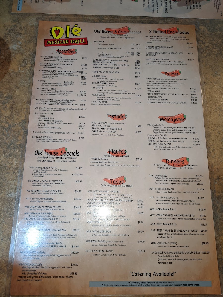 Ole' Mexican Grill Menu - Image 5
