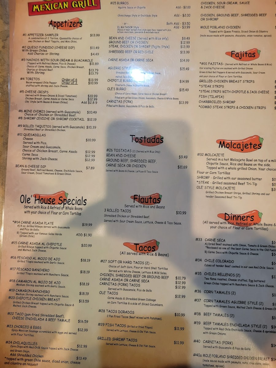 Ole' Mexican Grill Menu - Image 6